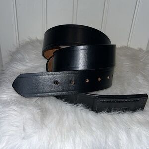 Classic Black Leather Belt